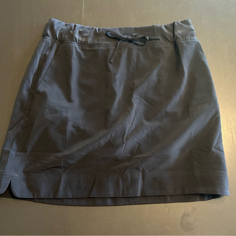 J. Jill Charcoal Mini Skirt with Bow